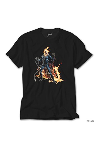 WAKHA Ghost Rider Râsul Morților Tricou Negru