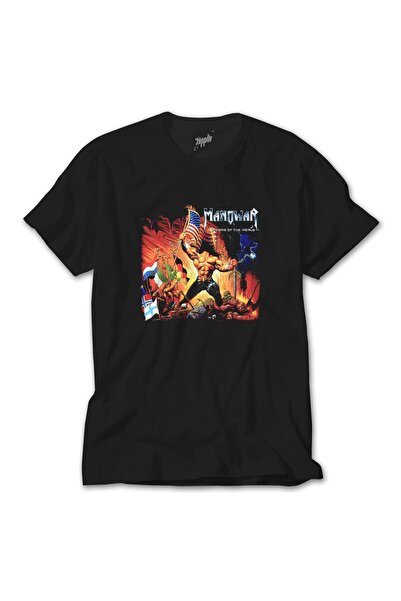 Liyada Μαύρο μπλουζάκι Manowar Warriors of the World