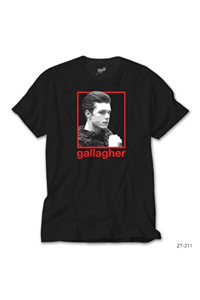 WAKHA شامليس غالاغر تي شيرت أسود S