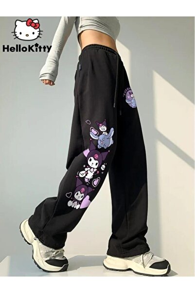 Toum Μαύρο παντελόνι MODESSY Kuromi Detail Unisex