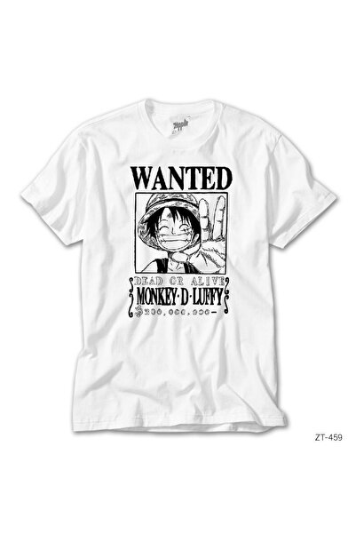 WAKHA Tricou alb Luffy 5XL