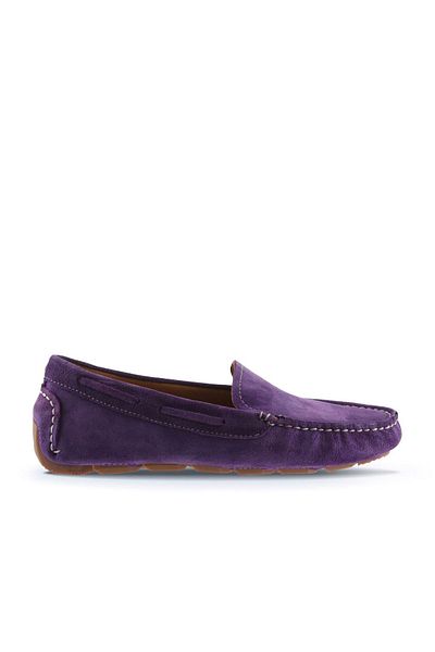 Bueno Shoes 05ws230 Mocasini pentru dama din piele intoarsa mov