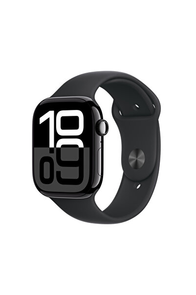 Apple Watch Series 10 GPS + Cellular 42mm Jet Siyah Alüminyum Kasa + Siyah Sp...