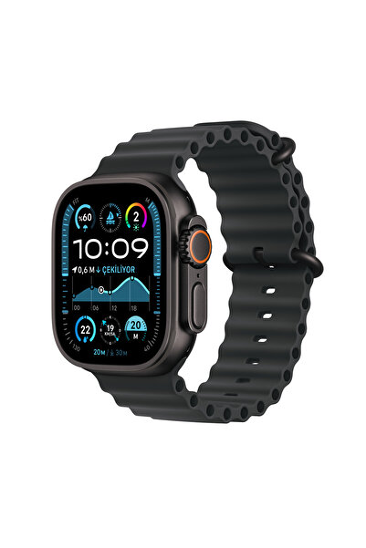 Apple Watch Ultra 2 GPS + Cellular 49mm Siyah Titanyum Kasa + Siyah Ocean Kordon