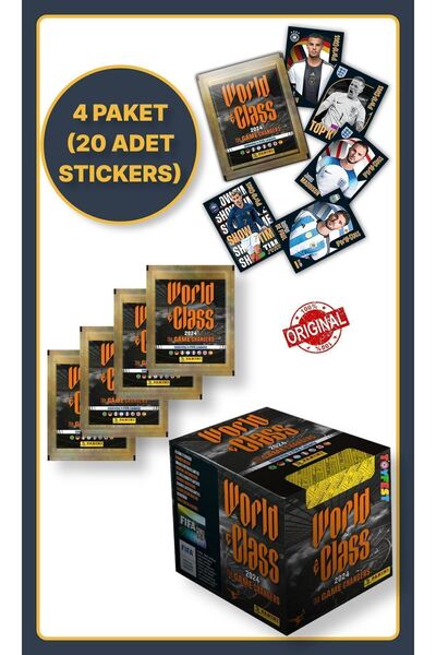 TOYFEST Panini Fifa World Class Koleksiyon Futbolcu 2024 Sticker Çıkartmaları...