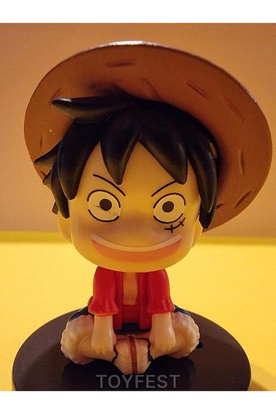 TOYFEST تمثال لعبة مجسم صغير من الرسوم المتحركة ون بيس مونكي دي لوفي موديل 2 - 6.5 سم