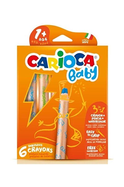 carioca Jumbo Bebek Ahşap Gövdeli Boyama Kalemi 6'lı