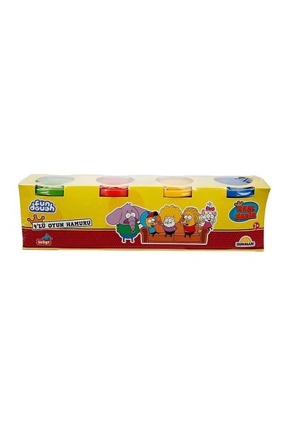 TOYFEST مجموعة صلصال كرال شاكر 4 قطع - 560 جم