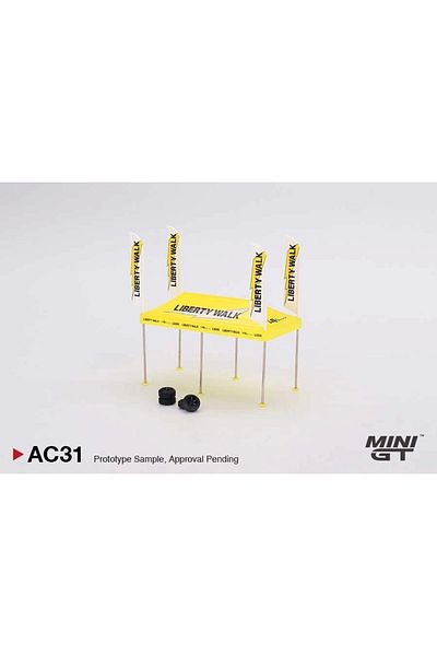 TOYFEST مجموعة خيمة خدمة Mini GT 1/64 Paddock - LB Racing