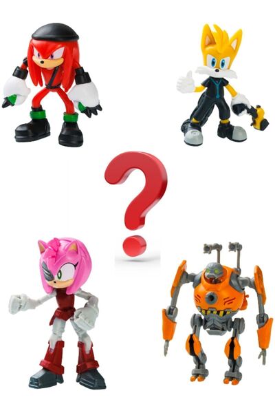 TOYFEST Sonic Prime 5 li Figür Set - Tails Nine + Eggforcer + Rusty Rose + Re...