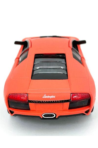 TOYFEST سيارة لامبورغيني مورسيلاجو LP640 ببوابات سحب وقطر قابلة للفتح - برتقالي 11.5 سم