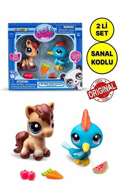 TOYFEST Littlest Pet Shop Minişler 2’li Figür Seti S1 - Pony Ve Ağaçkakan - 5...