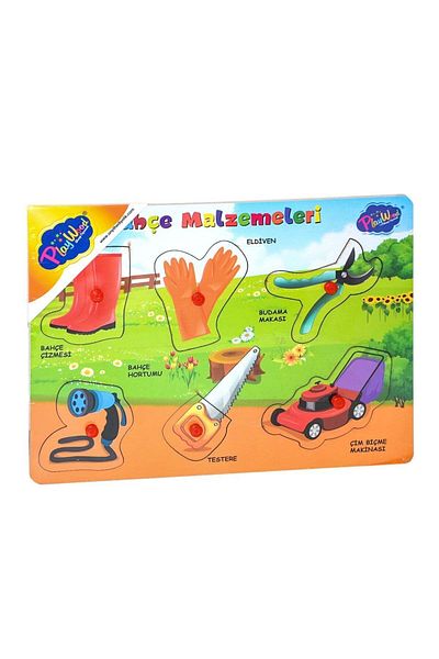 TOYFEST لوازم الحدائق - بازل بمقبض خشبي