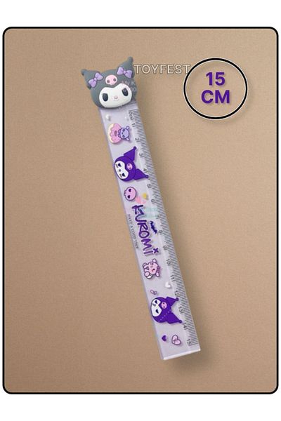 TOYFEST Kurmoni 15 cm Transparent Ruler with Little Witch Figure - ( 1 PC )