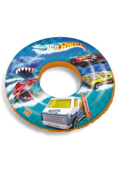 TOYFEST Hot Wheels 50 cm Life Buoy - Children's Sea and Pool Swimmer with Figures
