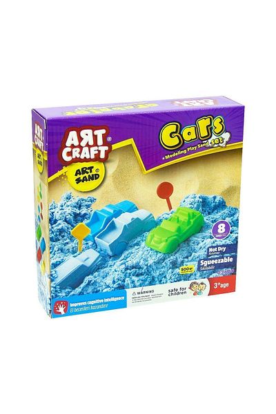 TOYFEST مجموعة الرمل الحركي 500 جرام - آرت كرافت كارز