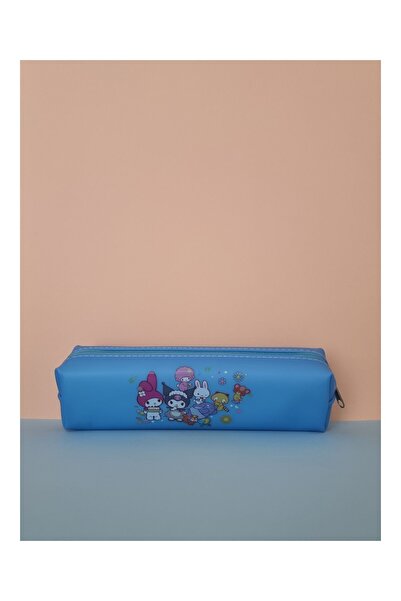TOYFEST Θήκη μολυβοθήκης από μαλακή σιλικόνη με φιγούρες Kuromi My Melody Hello Kitty Cinnamoroll - Μπλε