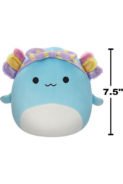 TOYFEST Irina Squishmallows Soft Plush with Rainbow and Purple Headband - 20 cm
