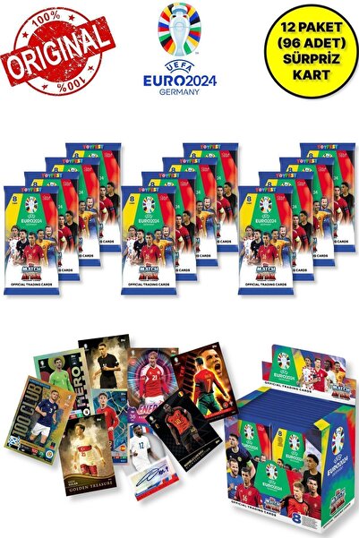 TOYFEST ALMANYA EURO 2024 Avrupa Şampiyonası Match Attax - 12 ADET Futbolcu K...