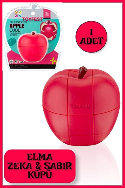 TOYFEST Meyve Serisi Zeka Küpü - Akıl Küpü - Sabır Küpü - Magic Cube - ELMA