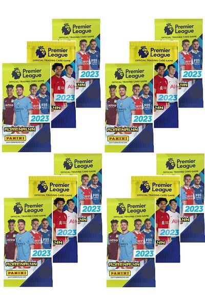 TOYFEST Panini Premier League 2022 - 23 بطاقة تداول - بطاقات لاعب كرة القدم للدوري الإنجليزي الممتاز (12 حزمة)