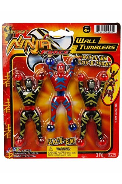 TOYFEST تعثر على الحائط 3 نينجا - أزرق - أحمر