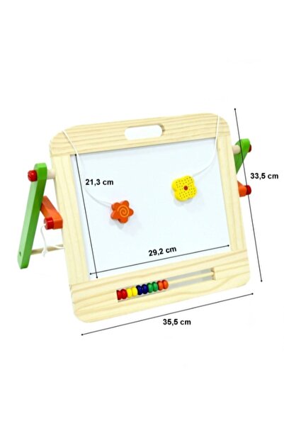 TOYFEST Ahşap Manyetik Abaküslü Yazı Tahtası
