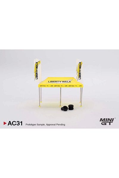 TOYFEST مجموعة خيمة خدمة Mini GT 1/64 Paddock - LB Racing