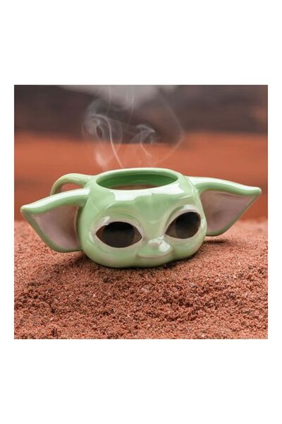 TOYFEST Star Wars Mandalorian The Child Grogu Baby Yoda Figured 3D Porcelain Mug Mug Coffee Cup