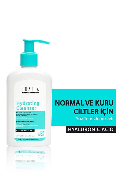 Thalia 200ml Facial Cleansing Gel with Hyaluronic Acid and Ceramide - Dry Skin