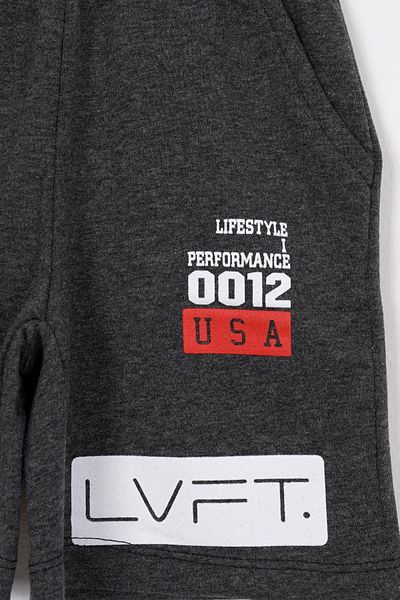 zepkids Boy Capri - USA Printed, Anthracite Color