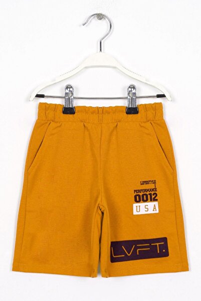 zepkids Хлопчачий капрі - з принтом США, гірчичного кольору