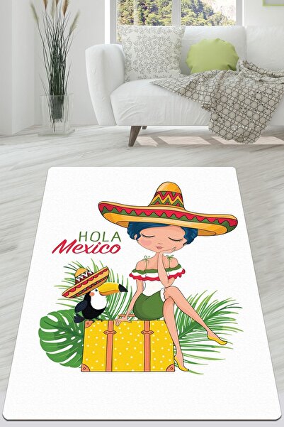 Chilai Home Vacanza Modern Tasarım Yıkanabilir Kaymaz Taban Halı, Salon Halıs...