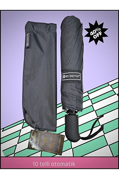Rubenis Otomatik 10 Telli 3 Kırmalı Şemsiye