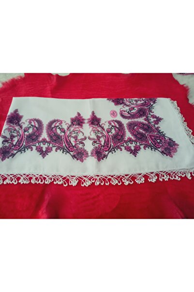 hoaryage Τυλιγμένο χαλάκι Ιεμενίας - Με σχέδια, χάντρες από άμμο και κέντημα στα 4 άκρα