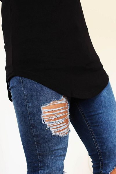 Boldy Tricou cu croiala lungă pentru bărbați Tricou cu croială lungă Tricou cu croială lungă Tricou bărbați cu paragate pentru bărbați
