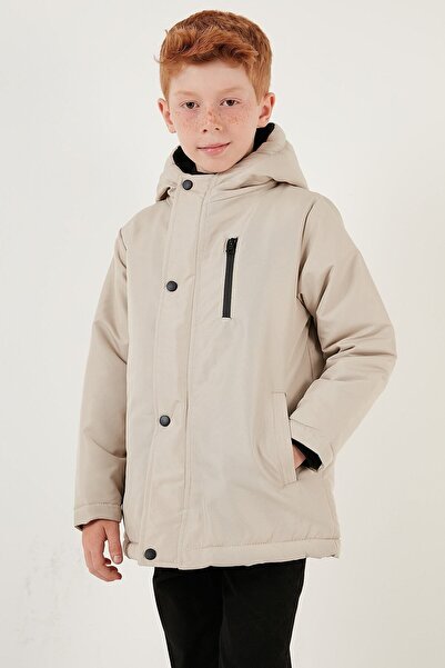 Lela Hooded Puffer Coat with Zipper Pockets Boy's COAT 6492325