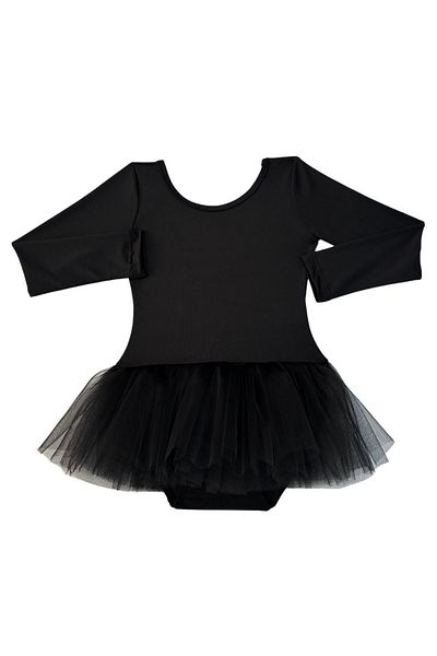 LULLY KİDS Girl - Long Sleeve Tutu Skirt, U Ballet Gymnastics Swimsuit