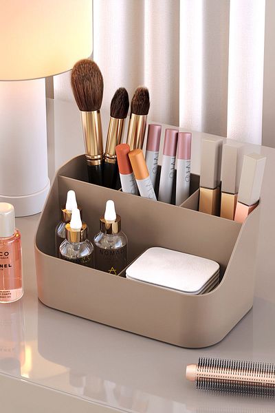 Pufwin Home Papatya Makeup and Cosmetic Arrangement Box Organizer
