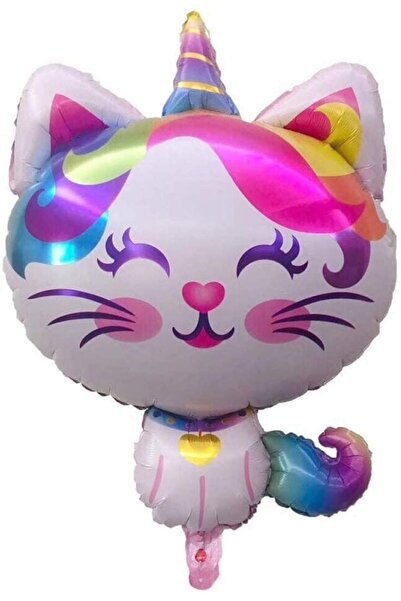 Genel Markalar Kedi Unicorn Folyo Balon Büyük Boy