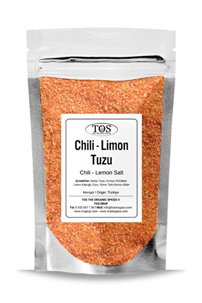 TOS The Organic Spices Chili - Limon Tuzu 500 gr (1. Kalite) Chili - Lemon Salt