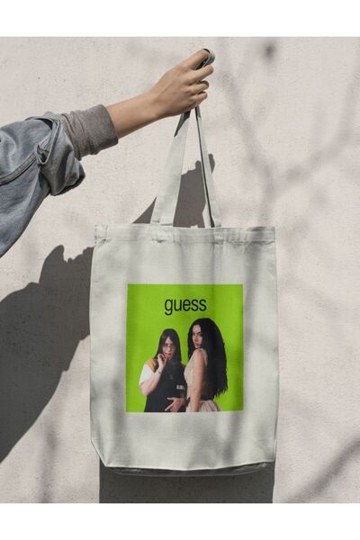 redame Billie Gues Charli XCX Serisi Brat Y2K Cover Bez Çanta Tote Bag