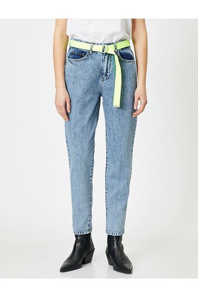 DRC trend Pantaloni Kar Mom Mom Jean din Lycra (culoarea nu se estompează)