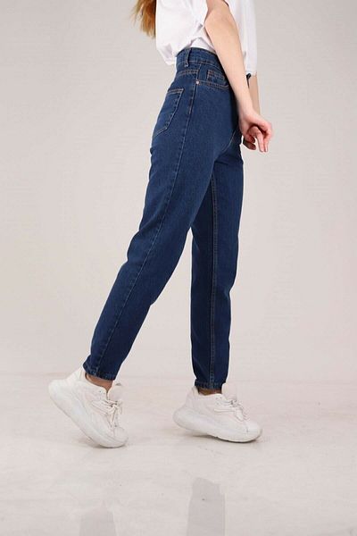 DRC trend Pantaloni Mom Jean albastru închis