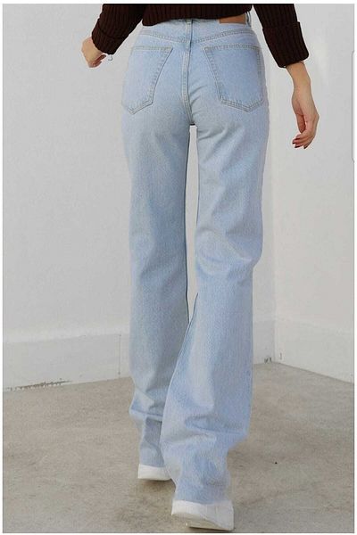 DRC trend Pantaloni de jeans largi cu talie super înaltă Rita 90's Blue Lycra