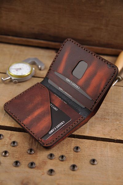 New Coast Leather 1900's Ανδρικό Πορτοφόλι - Γνήσιο Δέρμα, Χειροποίητο