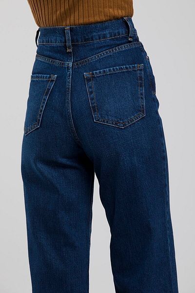 DRC trend Neva Deep Blue 90's Lycra Blugi largi cu talie super înaltă Pantaloni Palazzo