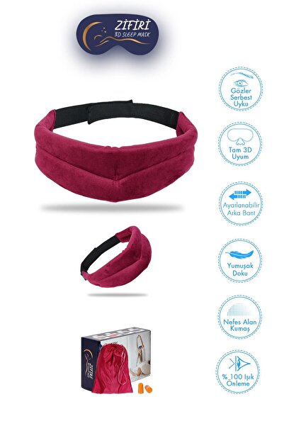 ZİFİRİ قناع النوم والعين، نظارات النوم ثلاثية الأبعاد ثلاثية الأبعاد للنوم وا...
