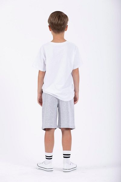 zepkids Boy's Gray Red Scop Printed Capri