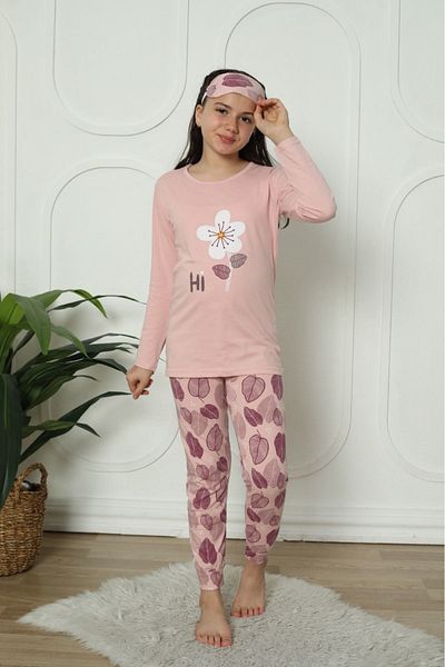 Minimoon Girl's Pajama Set - Sleeping Band Inside